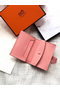 Hermes Bearn Mini Wallet In Rose Confetti Epsom Leather  Replica