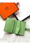 Hermes Bearn Mini Wallet In Vert Criquet Epsom Leather  Replica