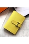 Hermes Bearn Mini Wallet In Yellow Epsom Leather  Replica