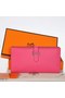 Hermes Bearn Wallet Original Smooth Leather Peach  Replica