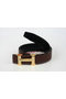 Hermes Belt Lizard Leather HB5326 Brown  Replica