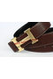 Hermes Belt Lizard Leather HB5326 Brown  Replica