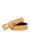 Hermes Belt Ostrich Leather HB5327 Camel  Replica