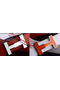 HERMES Belts HB1123 Red&White  Replica