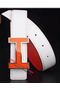 HERMES Belts HB1123 Red&White  Replica