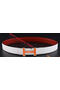 HERMES Belts HB1123 Red&White  Replica