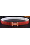 HERMES Belts HB1123 Red&White  Replica