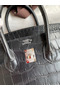 Hermes Birkin 25 Bag In Black Matte Alligator Crocodile Skin  Replica
