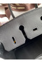 Hermes Birkin 25 Handmade Bag In Black Clemence Leather  Replica