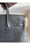 Hermes Birkin 25 Handmade Bag In Black Crocodile Niloticus Matte Skin  Replica