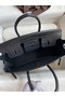 Hermes Birkin 25 Handmade Bag In Black Crocodile Niloticus Matte Skin  Replica