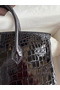 Hermes Birkin 25 Handmade Bag In Black Crocodile Niloticus Shiny Skin  Replica