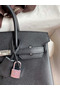 Hermes Birkin 25 Handmade Bag In Black Epsom Calfskin  Replica