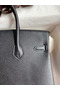 Hermes Birkin 25 Handmade Bag In Black Epsom Calfskin  Replica