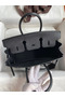 Hermes Birkin 25 Handmade Bag In Black Epsom Calfskin  Replica
