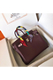 Hermes Birkin 25 Handmade Bag In Burgundy Swift Leather  Replica