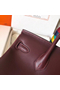 Hermes Birkin 25 Handmade Bag In Burgundy Swift Leather  Replica