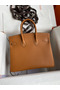 Hermes Birkin 25 Handmade Bag In Gold Epsom Calfskin  Replica