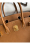 Hermes Birkin 25 Handmade Bag In Gold Epsom Calfskin  Replica