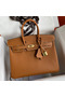Hermes Birkin 25 Handmade Bag In Gold Epsom Calfskin  Replica