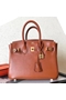 Hermes Birkin 25 Handmade Bag In Gold Swift Leather  Replica