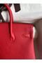 Hermes Birkin 25 Handmade Bag In Red Epsom Calfskin  Replica