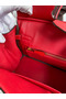 Hermes Birkin 25 Handmade Bag In Red Epsom Calfskin  Replica