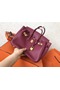 Hermes Birkin 25 Handmade Bag In Ruby Clemence Leather  Replica