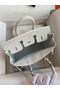 Hermes Birkin 25 Handmade Bag In White Epsom Calfskin  Replica