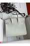 Hermes Birkin 25 Retourne Handmade Bag In Beton Swift Calfskin  Replica