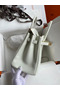 Hermes Birkin 25 Retourne Handmade Bag In Beton Swift Calfskin  Replica