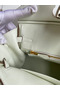 Hermes Birkin 25 Retourne Handmade Bag In Beton Swift Calfskin  Replica