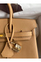 Hermes Birkin 25 Retourne Handmade Bag In Biscuit Epsom Calfskin  Replica