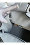 Hermes Birkin 25 Retourne Handmade Bag In Blue Glacier Clemence Leather  Replica