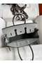 Hermes Birkin 25 Retourne Handmade Bag In Blue Glacier Ostrich Leather  Replica