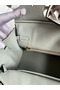 Hermes Birkin 25 Retourne Handmade Bag In Blue Glacier Ostrich Leather  Replica