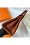Hermes Birkin 25 Retourne Handmade Bag In Brown Doblis Suede Leather  Replica