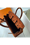 Hermes Birkin 25 Retourne Handmade Bag In Brown Doblis Suede Leather  Replica