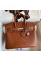 Hermes Birkin 25 Retourne Handmade Bag In Gold Matte Alligator Leather  Replica