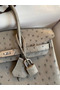 Hermes Birkin 25 Retourne Handmade Bag In Gris Tourterelle Ostrich Leather  Replica