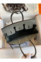 Hermes Birkin 25 Retourne Handmade Bag In Gris Tourterelle Ostrich Leather  Replica