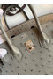 Hermes Birkin 25 Retourne Handmade Bag In Gris Tourterelle Ostrich Leather  Replica