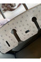 Hermes Birkin 25 Retourne Handmade Bag In Gris Tourterelle Ostrich Leather  Replica