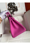 Hermes Birkin 25 Retourne Handmade Bag In Magnolia Clemence Leather  Replica
