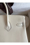 Hermes Birkin 25 Retourne Handmade Bag In Nata Swift Calfskin  Replica