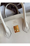 Hermes Birkin 25 Retourne Handmade Bag In Nata Swift Calfskin  Replica