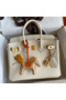 Hermes Birkin 25 Retourne Handmade Bag In Nata Swift Calfskin  Replica