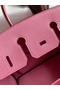 Hermes Birkin 25 Retourne Handmade Bag In Pink Clemence Leather  Replica