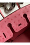 Hermes Birkin 25 Retourne Handmade Bag In Pink Ostrich Leather  Replica