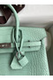 Hermes Birkin 25 Retourne Handmade Bag In Vert D'eau Matte Alligator Leather  Replica